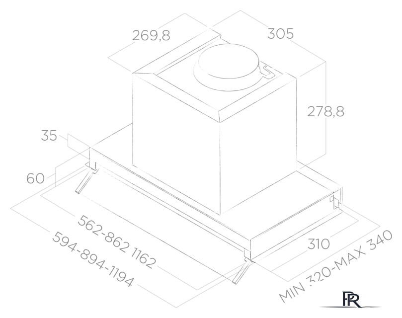 Кухонная вытяжка Elica Boxin IX/A/120 PRF0097842B - Изображение №4 — Интернет-магазин ПроЗаказ