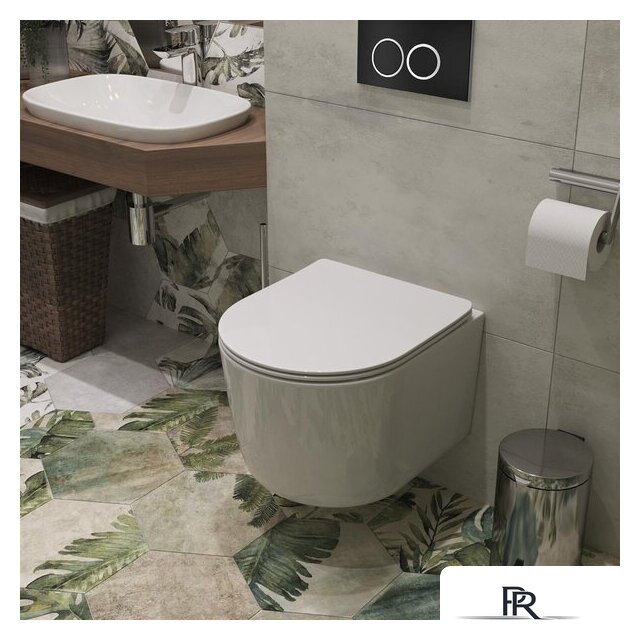 Унитаз подвесной Roxen Simple Compact в комплекте с инсталляцией StounFix Dual Fresh 6 в 1 911522 (кнопка: черный матовый) - Изображение №16 — Интернет-магазин ПроЗаказ