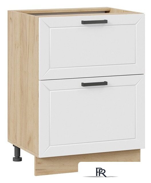 Шкаф напольный Трия Лорас 1Н6Я2 (дуб крафт золотой/холст белый) - Изображение №1 — Интернет-магазин ПроЗаказ