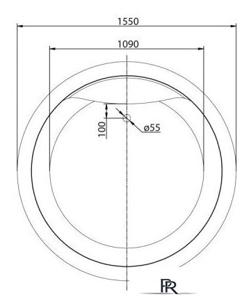 Ванна BelBagno BB30-1550 155x155 - Изображение №9 — Интернет-магазин ПроЗаказ