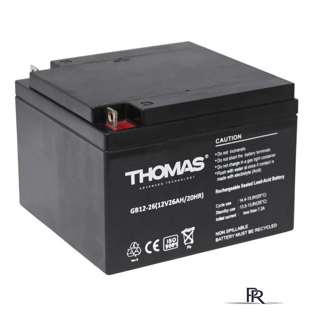 Аккумулятор для ИБП Thomas GB 12-26 Ah 12V26Ah - Изображение №1 — Интернет-магазин ПроЗаказ