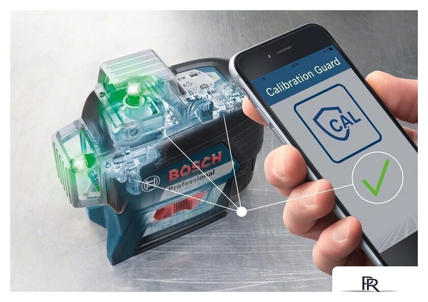 Лазерный нивелир Bosch GLL 3-80 CG Professional (с держателем BM 1) - Изображение №6 — Интернет-магазин ПроЗаказ