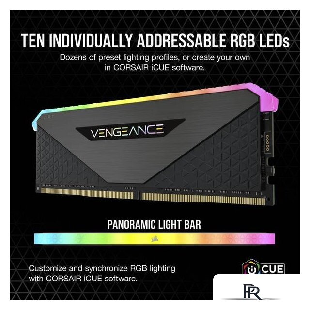 Оперативная память Corsair Vengeance RGB RT 2x16ГБ DDR4 3200 МГц CMN32GX4M2Z3200C16 - Изображение №4 — Интернет-магазин ПроЗаказ