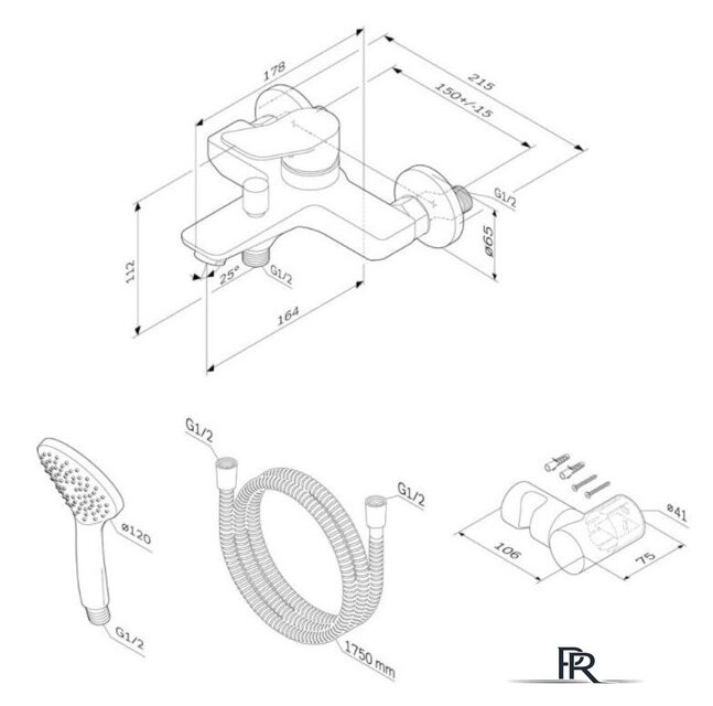 Смеситель AM.PM X-Joy F85A15000 - Изображение №2 — Интернет-магазин ПроЗаказ