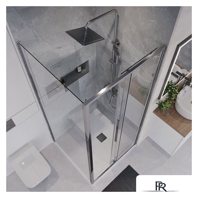 Душевой уголок Niagara 100x100x195 NG-64-10A-A100-34 (хром/прозрачное стекло) - Изображение №9 — Интернет-магазин ПроЗаказ