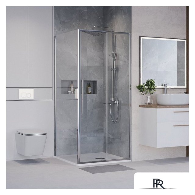 Душевой уголок Niagara 100x100x195 NG-64-10A-A100-34 (хром/прозрачное стекло) - Изображение №15 — Интернет-магазин ПроЗаказ