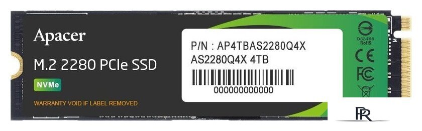 SSD Apacer AS2280Q4X 4TB AP4TBAS2280Q4X-1 - Изображение №2 — Интернет-магазин ПроЗаказ