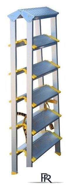 Лестница-стремянка Алюмет ASD 5206 (2х6 ступеней) - Изображение №3 — Интернет-магазин ПроЗаказ