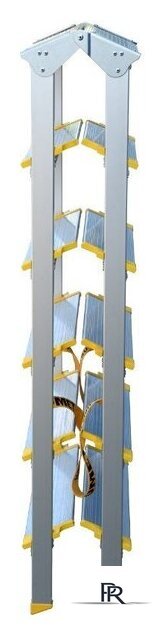 Лестница-стремянка Алюмет ASD 5206 (2х6 ступеней) - Изображение №4 — Интернет-магазин ПроЗаказ