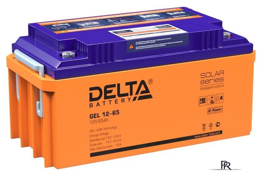 Аккумулятор для ИБП Delta GEL 12-65 (12В/65 А·ч) - Изображение №1 — Интернет-магазин ПроЗаказ