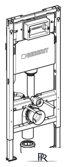Инсталляция для унитаза Geberit Duofix H112 111.153.00.3 - Изображение №2 — Интернет-магазин ПроЗаказ