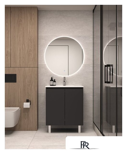  ЗОВ Тумба под умывальник Монови 80 M80LG0LGS (напольная/антрацит) - Изображение №4 — Интернет-магазин ПроЗаказ