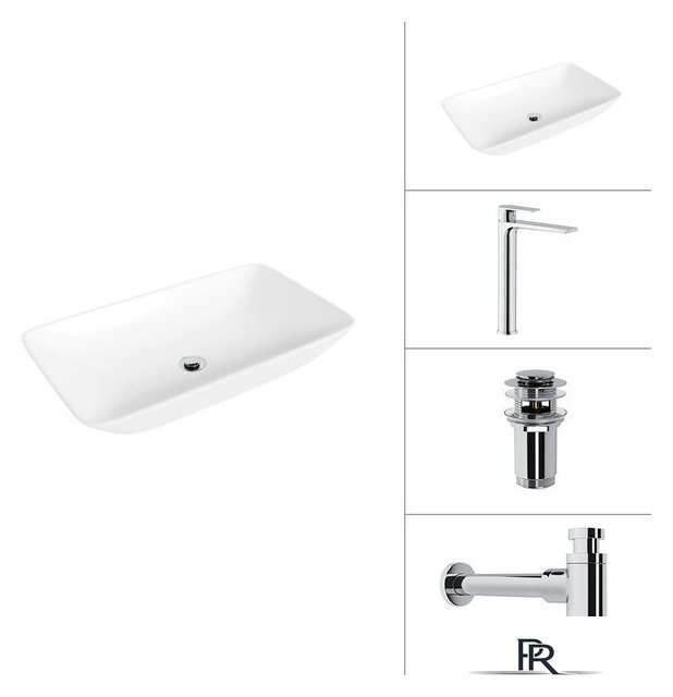 Умывальник Lauter 21886 + Reef 21CK8678C + сифон 21635CH + дон.клапан 21190CH (хром) - Изображение №1 — Интернет-магазин ПроЗаказ