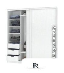 Шкаф-купе Кортекс-мебель Сенатор ШК12-45 Классика ДСП (белый) - Изображение №1 — Интернет-магазин ПроЗаказ