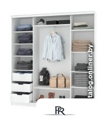 Шкаф-купе Кортекс-мебель Сенатор ШК12-45 Классика ДСП (белый) - Изображение №2 — Интернет-магазин ПроЗаказ