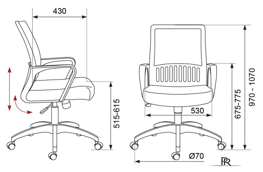 Офисное кресло Бюрократ MC-201/TW-11 (черный) - Изображение №6 — Интернет-магазин ПроЗаказ