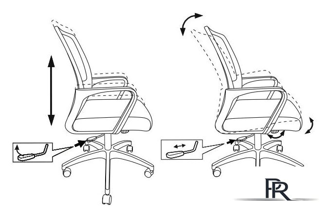 Офисное кресло Бюрократ MC-201/TW-11 (черный) - Изображение №5 — Интернет-магазин ПроЗаказ