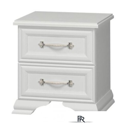 Тумба Bravo Мебель Грация 2ящ (белый-белый) - Изображение №1 — Интернет-магазин ПроЗаказ