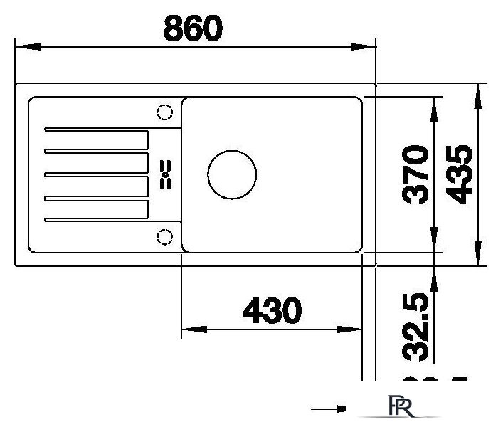 Кухонная мойка Blanco Favum XL 6 S 524233 (антрацит) - Изображение №3 — Интернет-магазин ПроЗаказ