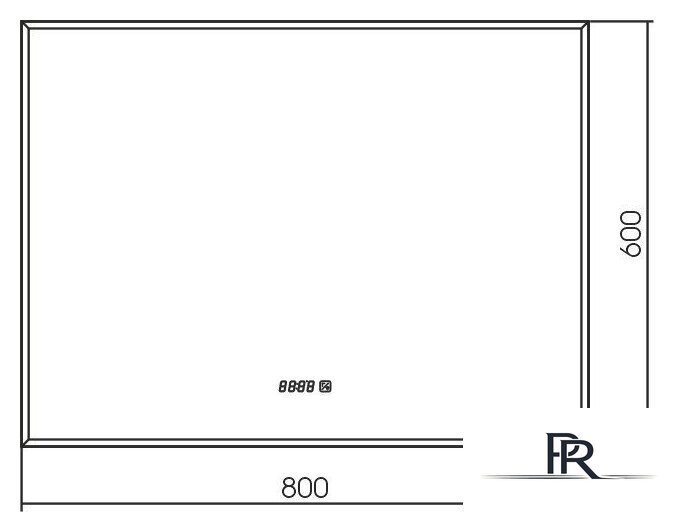  Silver Mirrors Зеркало Алмина 80x60 LED-00002326 - Изображение №3 — Интернет-магазин ПроЗаказ
