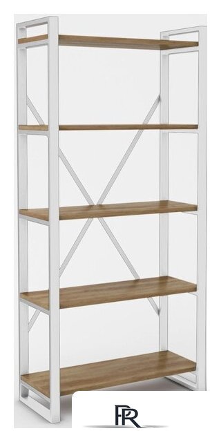 Стеллаж Hype Mebel Стандарт-2 80x170 (белый/дуб галифакс олово) - Изображение №1 — Интернет-магазин ПроЗаказ