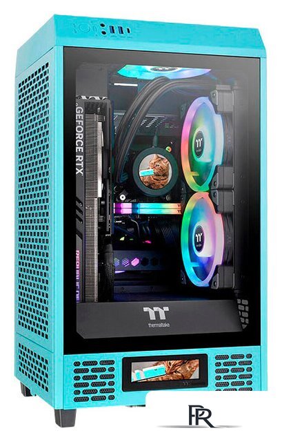 Корпус Thermaltake The Tower 200 Turquoise CA-1X9-00SBWN-00 - Изображение №1 — Интернет-магазин ПроЗаказ