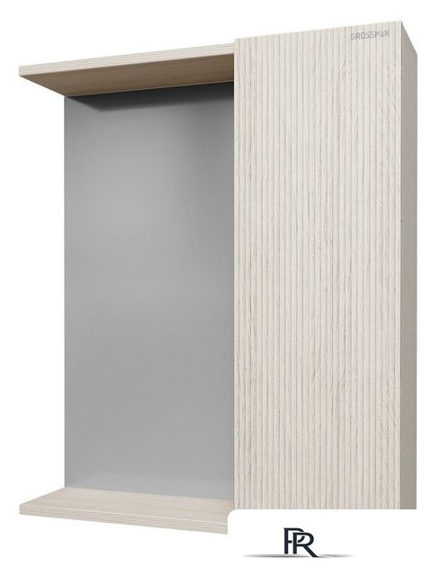  Grossman Шкаф с зеркалом Юнит 60 206011 (кадена лайт) - Изображение №1 — Интернет-магазин ПроЗаказ