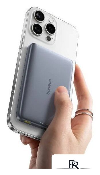 Внешний аккумулятор Baseus PicoGo AM41 Ultra-Slim Qi2 Magnetic Power Bank 10000mAh (серый) - Изображение №2 — Интернет-магазин ПроЗаказ