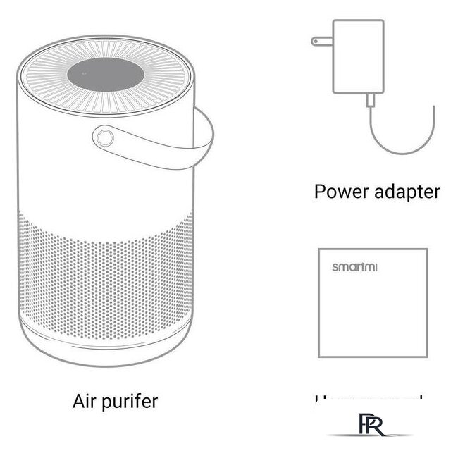 Очиститель воздуха SmartMi Air Purifier P1 ZMKQJHQP11 (международная версия, темно-серый) - Изображение №10 — Интернет-магазин ПроЗаказ