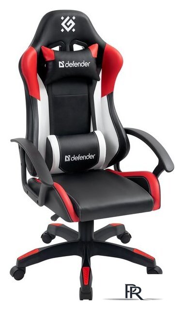 Игровое (геймерское) кресло Defender Crater (черный/белый/красный) - Изображение №2 — Интернет-магазин ПроЗаказ