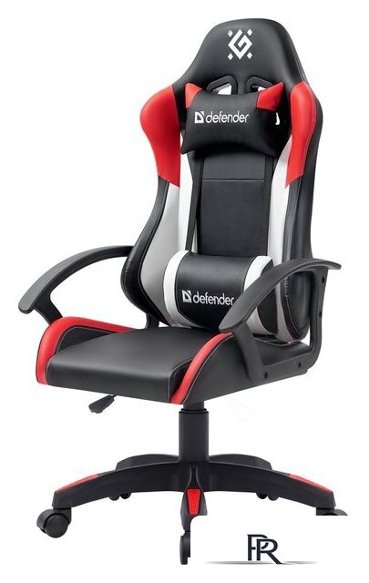 Игровое (геймерское) кресло Defender Crater (черный/белый/красный) - Изображение №4 — Интернет-магазин ПроЗаказ
