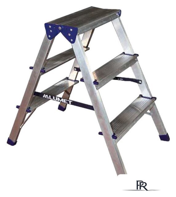 Лестница-стремянка Алюмет алюминиевая двухсторонняя A7205 - Изображение №1 — Интернет-магазин ПроЗаказ