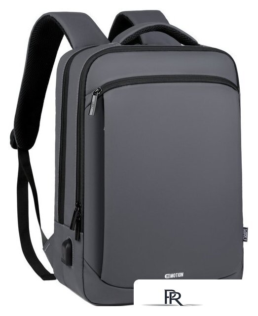 Городской рюкзак Miru Emotion 15.6 (серый) - Изображение №2 — Интернет-магазин ПроЗаказ