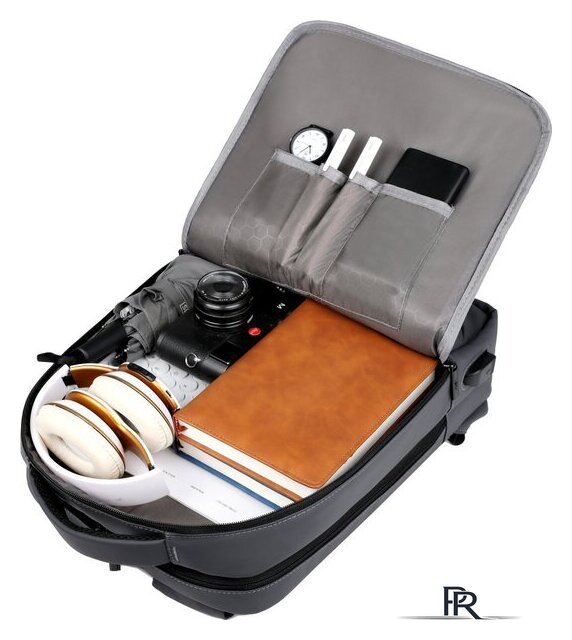 Городской рюкзак Miru Emotion 15.6 (серый) - Изображение №9 — Интернет-магазин ПроЗаказ