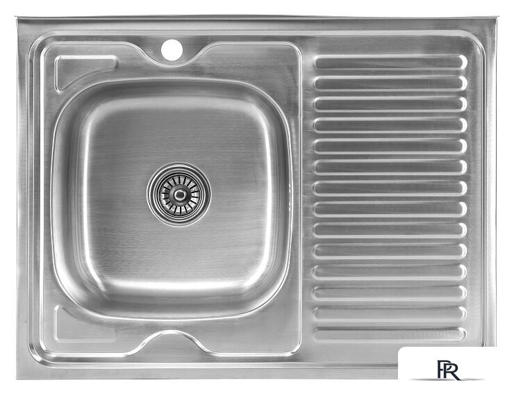 Кухонная мойка Saniteco 8060S-L (с сифоном) - Изображение №1 — Интернет-магазин ПроЗаказ