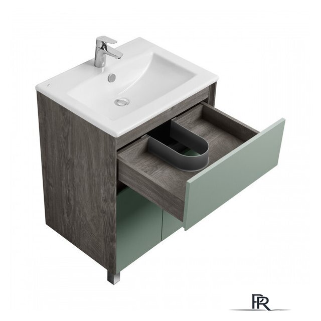  Акватон Тумба с умывальником Форест 60 1A2782K0FR9C0 (дуб рошелье/сумеречный голубой) - Изображение №6 — Интернет-магазин ПроЗаказ