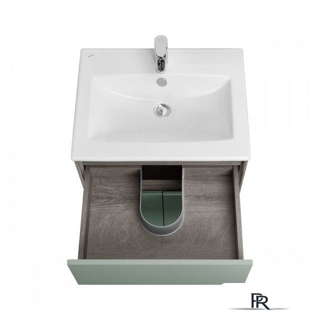  Акватон Тумба с умывальником Форест 60 1A2782K0FR9C0 (дуб рошелье/сумеречный голубой) - Изображение №5 — Интернет-магазин ПроЗаказ