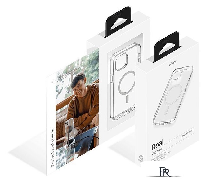 Чехол для телефона uBear Real Mag для iPhone 15 Plus (прозрачный) - Изображение №5 — Интернет-магазин ПроЗаказ