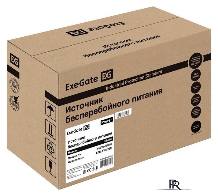 Источник бесперебойного питания ExeGate Power NB-850.LED.AVR.2SH - Изображение №8 — Интернет-магазин ПроЗаказ