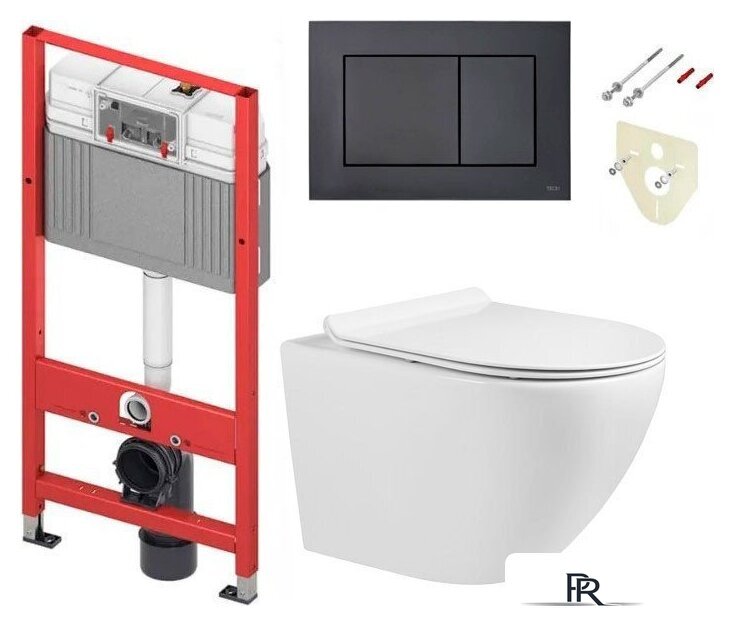 Унитаз подвесной Grado GD-W203T + TECE 9400414 (с кнопкой смыва) - Изображение №1 — Интернет-магазин ПроЗаказ