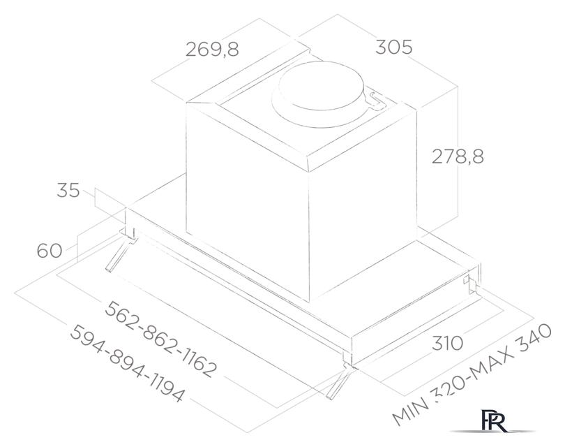 Кухонная вытяжка Elica Box In Plus IXGL/A/120 PRF0097797A - Изображение №3 — Интернет-магазин ПроЗаказ