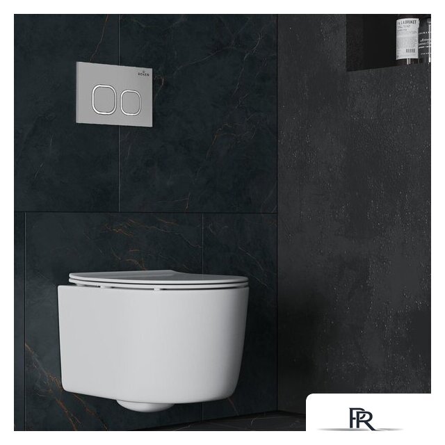 Унитаз подвесной Roxen Simple Compact в комплекте с инсталляцией StounFix Dual Fresh 6 в 1 919136 (кнопка: хром матовый) - Изображение №13 — Интернет-магазин ПроЗаказ