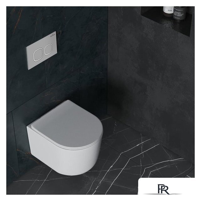 Унитаз подвесной Roxen Simple Compact в комплекте с инсталляцией StounFix Dual Fresh 6 в 1 919136 (кнопка: хром матовый) - Изображение №14 — Интернет-магазин ПроЗаказ