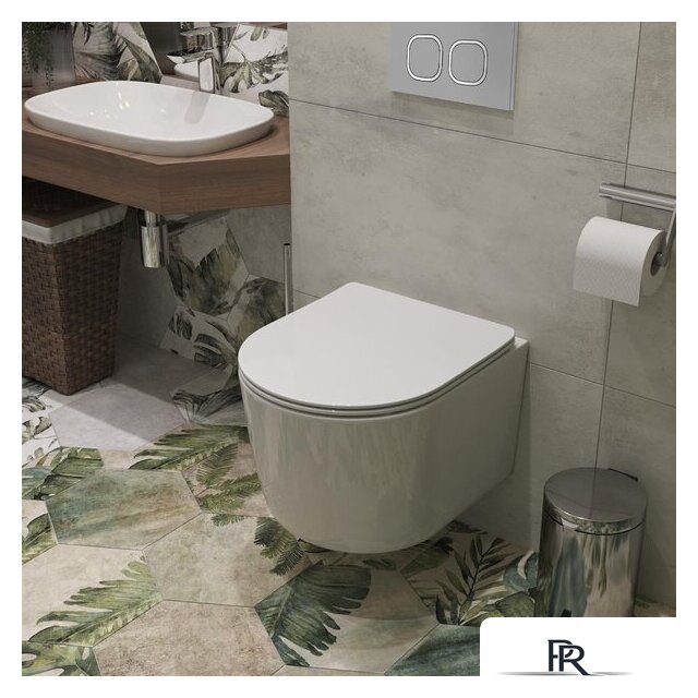 Унитаз подвесной Roxen Simple Compact в комплекте с инсталляцией StounFix Dual Fresh 6 в 1 919136 (кнопка: хром матовый) - Изображение №11 — Интернет-магазин ПроЗаказ