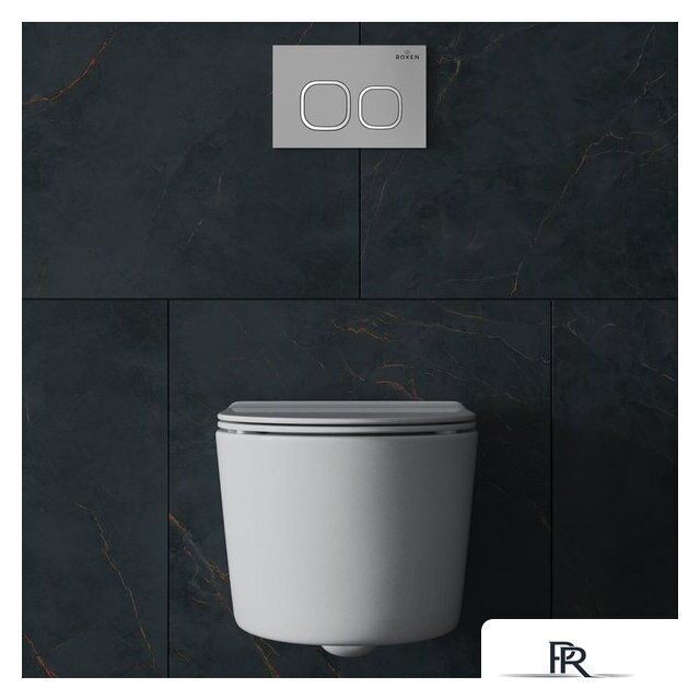 Унитаз подвесной Roxen Simple Compact в комплекте с инсталляцией StounFix Dual Fresh 6 в 1 919136 (кнопка: хром матовый) - Изображение №17 — Интернет-магазин ПроЗаказ