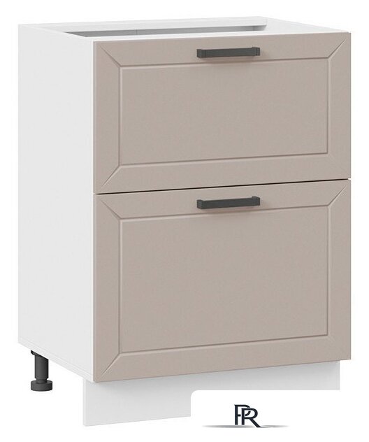 Шкаф напольный Трия Лорас 1Н6Я2 (белый/холст латте) - Изображение №1 — Интернет-магазин ПроЗаказ