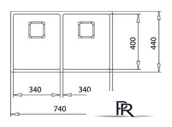 Кухонная мойка TEKA Flexlinea RS15 2B 740 3 1/2 SQ W/OVF SP - Изображение №2 — Интернет-магазин ПроЗаказ