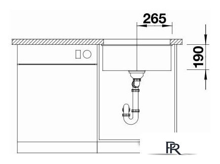 Кухонная мойка Blanco Subline 500-U 525995 (черный) - Изображение №4 — Интернет-магазин ПроЗаказ