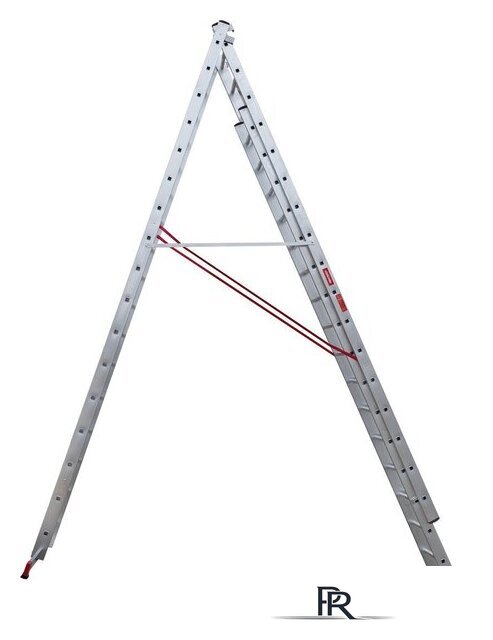 Лестница-стремянка Новая высота NV 323 трёхсекционная усиленная 3x17 ступеней - Изображение №10 — Интернет-магазин ПроЗаказ