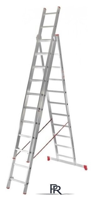 Лестница-стремянка Новая высота NV 323 трёхсекционная усиленная 3x17 ступеней - Изображение №2 — Интернет-магазин ПроЗаказ